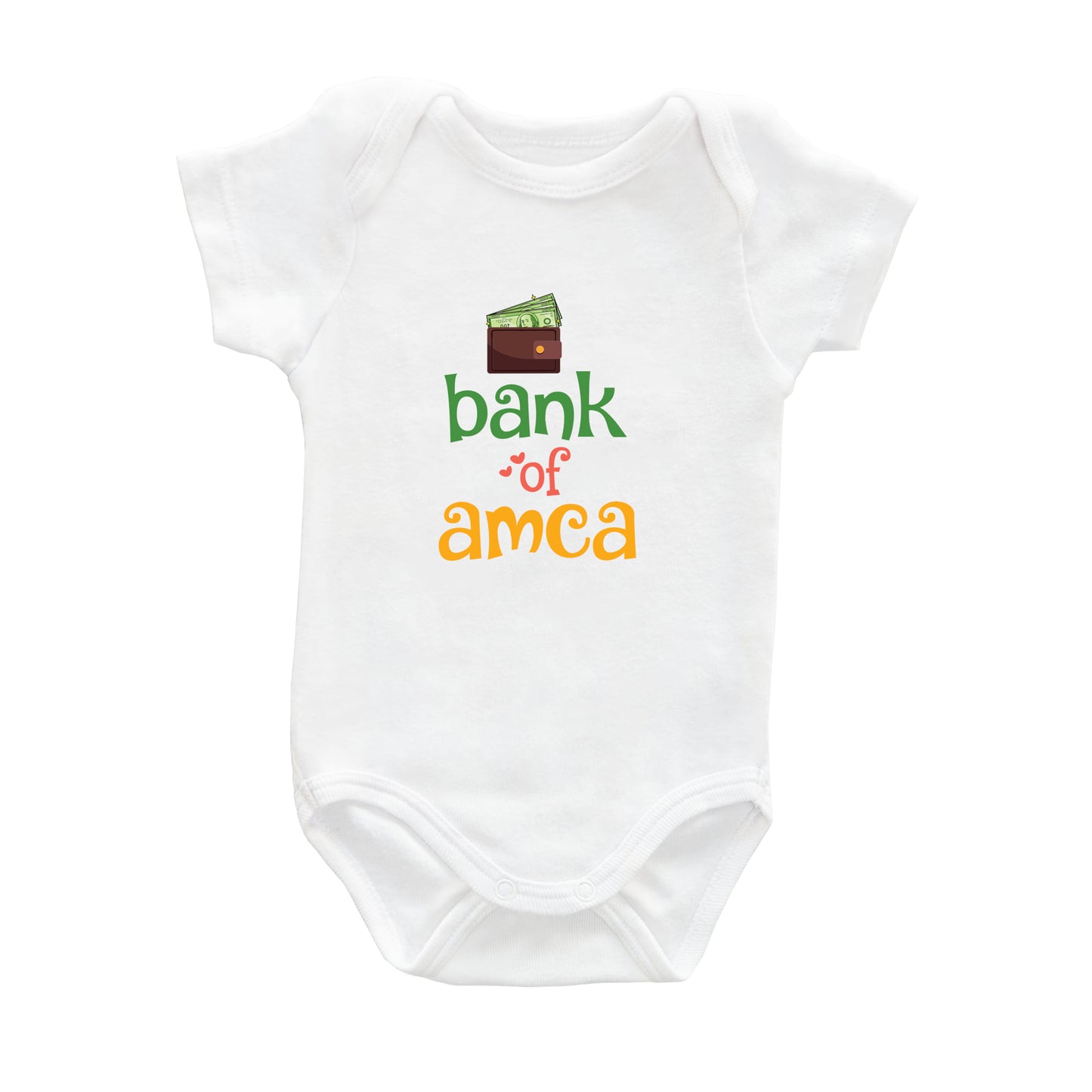 Bank of Amca – %100 Pamuk Baskılı Bebek Badi | Kivvy SoftTouch™