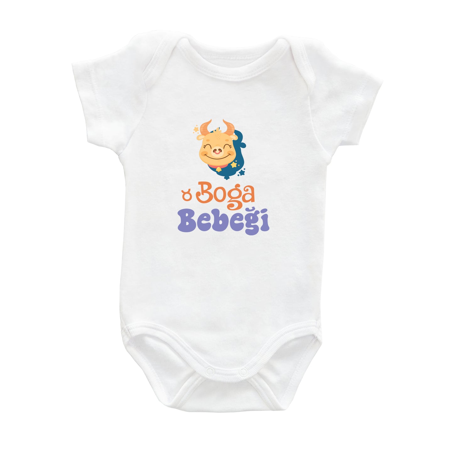 Boğa Bebeği – %100 Pamuk Baskılı Bebek Badi | Kivvy SoftTouch™