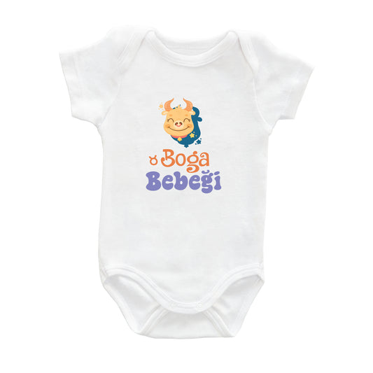 Boğa Bebeği – %100 Pamuk Baskılı Bebek Badi | Kivvy SoftTouch™