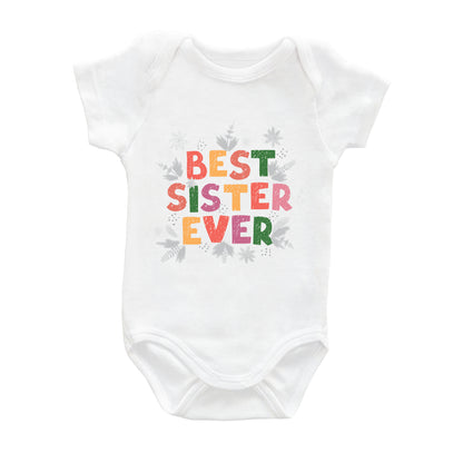 En İyi Kız Kardeş – %100 Pamuk Baskılı Bebek Badi | Kivvy SoftTouch™