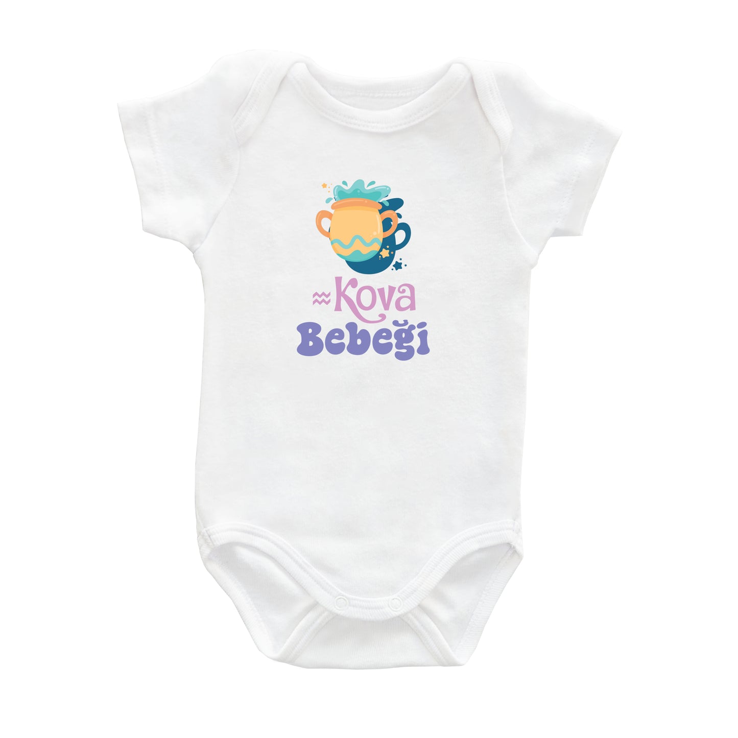 Kova Bebeği – %100 Pamuk Baskılı Bebek Badi | Kivvy SoftTouch™