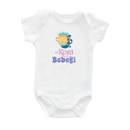 Kova Bebeği – %100 Pamuk Baskılı Bebek Badi | Kivvy SoftTouch™
