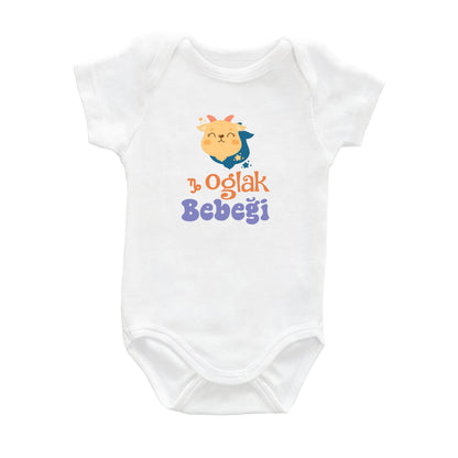 Oğlak Bebeği – %100 Pamuk Baskılı Bebek Badi | Kivvy SoftTouch™