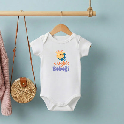 Oğlak Bebeği – %100 Pamuk Baskılı Bebek Badi | Kivvy SoftTouch™