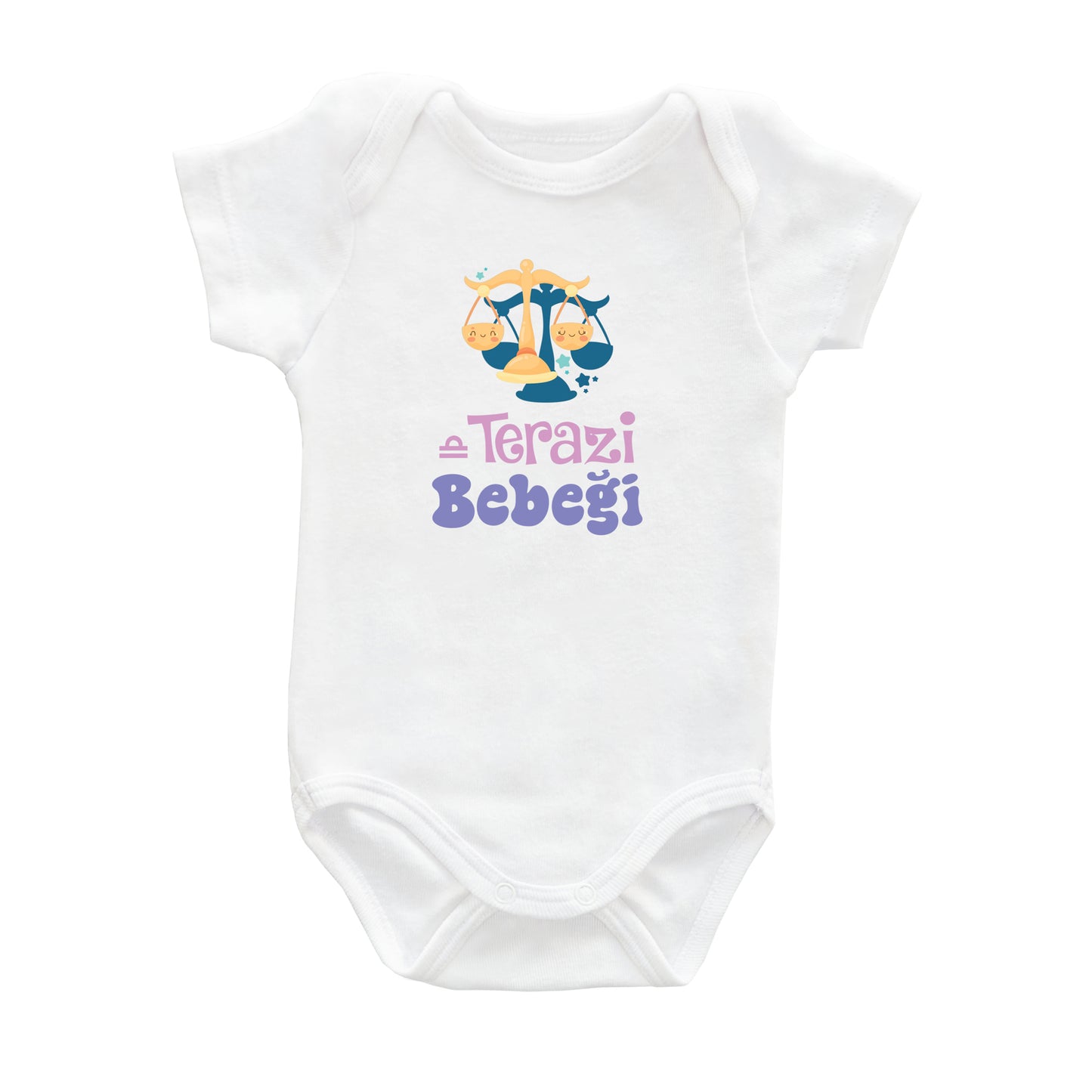 Terazi Bebeği – %100 Pamuk Baskılı Bebek Badi | Kivvy SoftTouch™