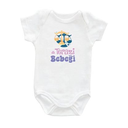 Terazi Bebeği – %100 Pamuk Baskılı Bebek Badi | Kivvy SoftTouch™