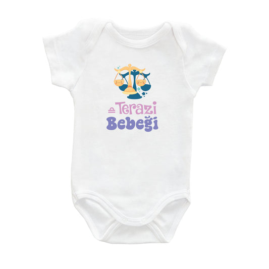 Terazi Bebeği – %100 Pamuk Baskılı Bebek Badi | Kivvy SoftTouch™