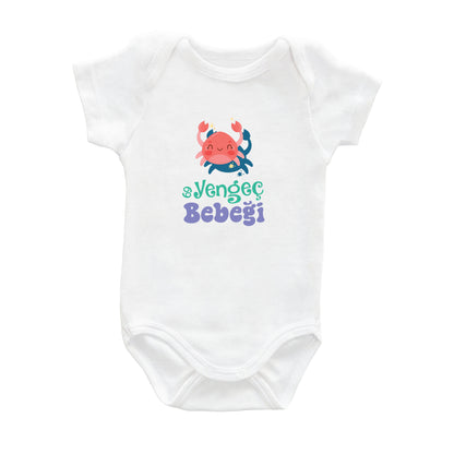 Yengeç Bebeği – %100 Pamuk Baskılı Bebek Badi | Kivvy SoftTouch™