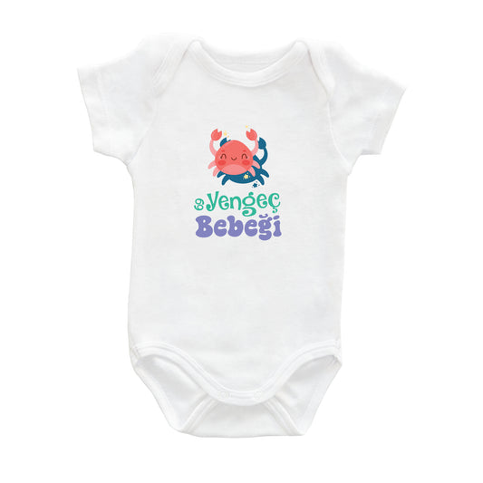 Yengeç Bebeği – %100 Pamuk Baskılı Bebek Badi | Kivvy SoftTouch™